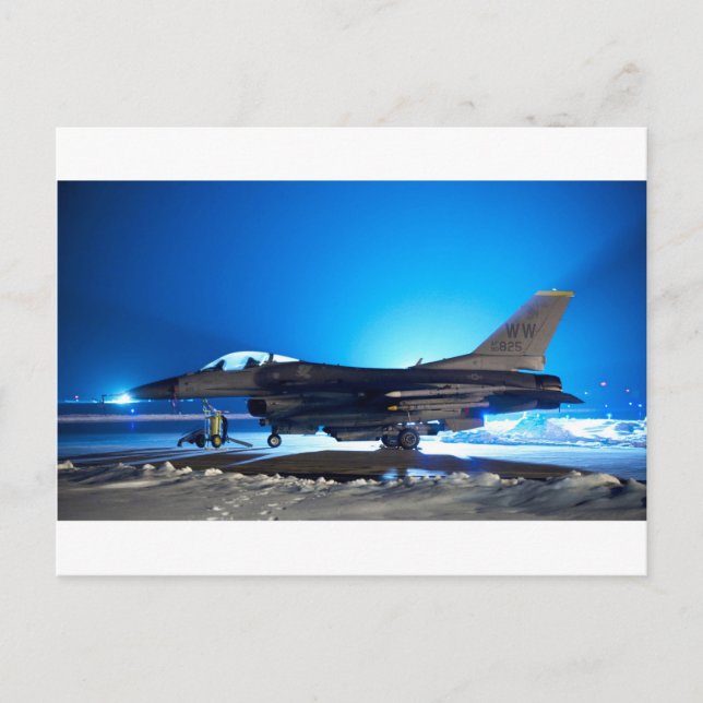 Carte Postale F-16 Avion de chasse (Devant)
