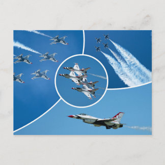 Carte Postale F-16 Thunderbirds de l'armée de l'air américaine