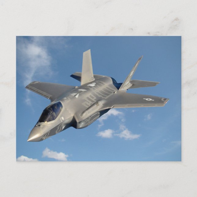Carte Postale F-35 Lightning II Panther Jet Fighter dans le ciel (Devant)