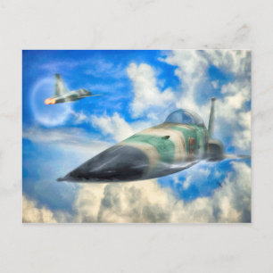 Carte Postale F-5N Tiger II FIGHTER JET "GOOD SUPER SONIC"