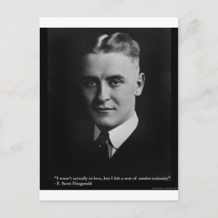 Carte Postale F Scott Fitzgerald Offre Curiosity Cadeaux et Tee
