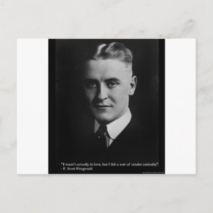 Carte Postale F Scott Fitzgerald Offre Curiosity Cadeaux et Tee 