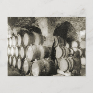 Carte Postale Fabrication de vin Fûts de vin