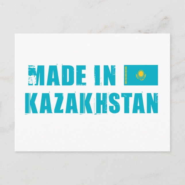 Carte Postale Fabriqué au Kazakhstan (Devant)