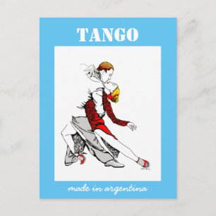 Carte Postale Fabriqué en Argentine Tango