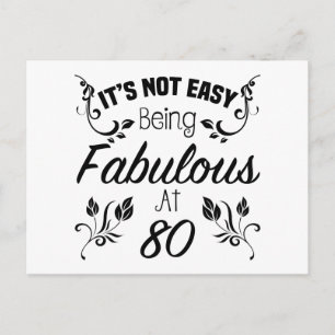 Carte Postale Fabuleux 80e anniversaire