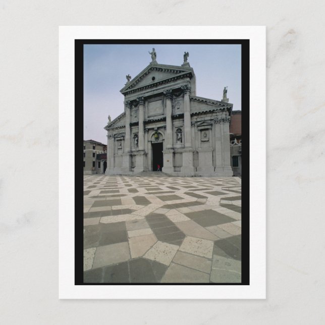 Carte Postale Façade de l'église, construite 1564-80, façade fai (Devant)