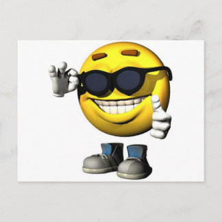 Carte Postale Face cool