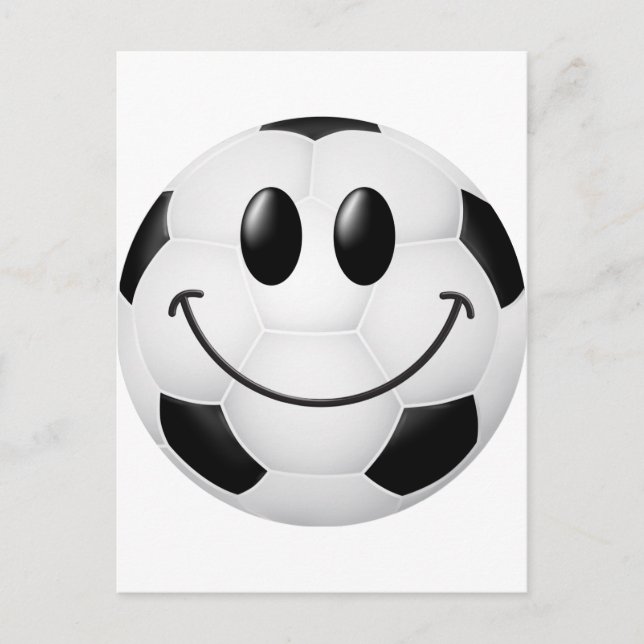 Carte Postale Face de balle de football (Devant)