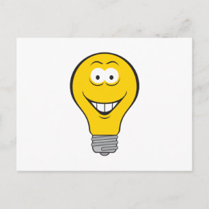 Carte Postale Face de l'ampoule