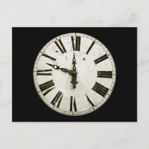 Carte Postale Face de l'horloge