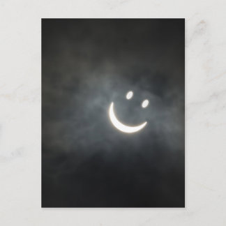 Carte Postale Face d'éclipse solaire