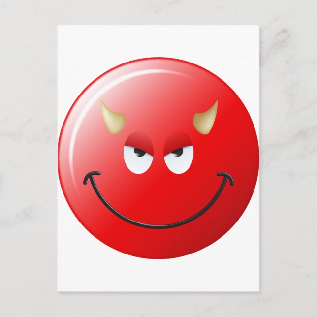Carte Postale Face diabolique (Devant)