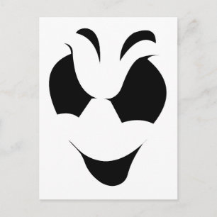 Carte Postale Face fantôme Halloween