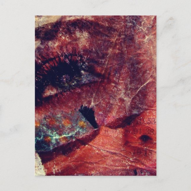 Carte Postale Face multimédia mixte Abstraite (Devant)