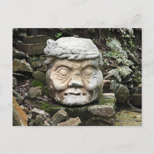 Carte Postale face rocheuse de copán (Devant)