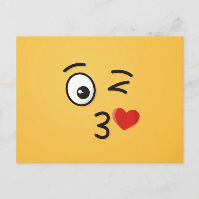 Carte Postale Face Throwing a Kiss (Devant)
