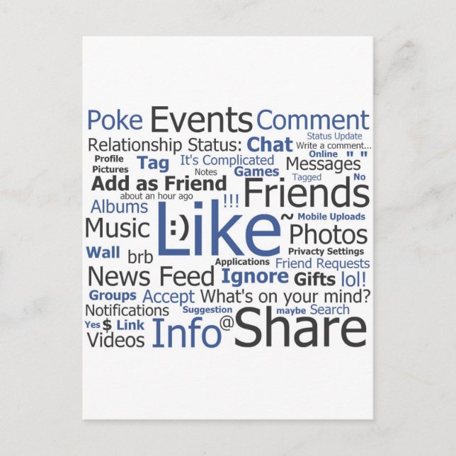 Carte Postale Facebook (Devant)