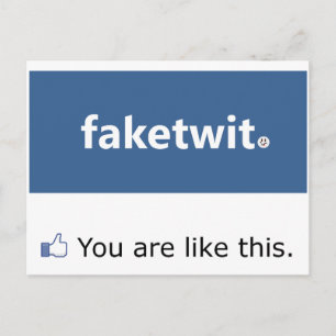 Carte postale Facebook Narcissist