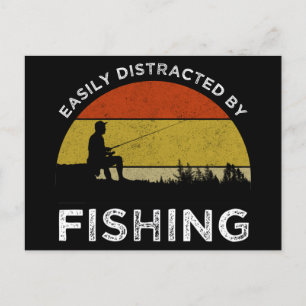 Carte Postale Facilement Distrait Par La Pêche