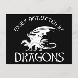 Carte Postale Facilement Distrait Par Les Dragons