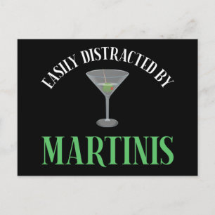 Carte Postale Facilement Distrait Par Les Martinis