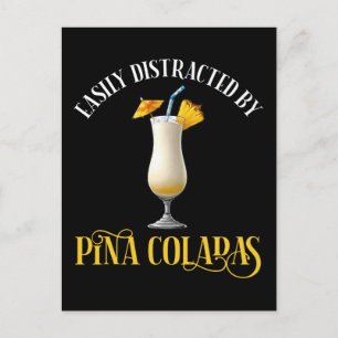 Carte Postale Facilement Distrait Par Les Pina Coladas