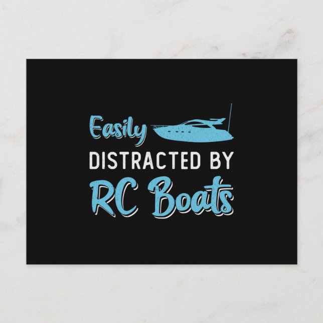 Carte Postale Facilement Distrait Par RC Boats Model Funny RC Bo (Devant)