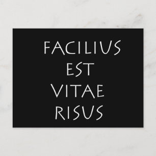 Carte Postale Facilius est vitae risus