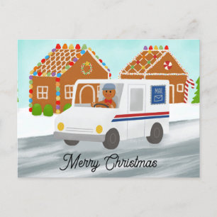 Carte Postale Facteur de Noël personnalisé - Bureau de poste