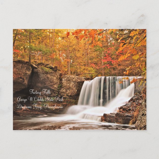 Carte Postale Factory Falls, Pennsylvanie (Devant)