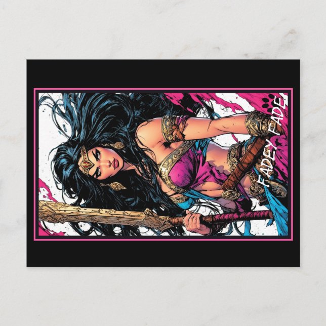 Carte Postale Fadey Barbarian Comic Style 03 (Devant)