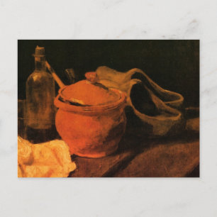 Carte Postale Faïence, Bouteille et Sabots par Vincent van Gogh