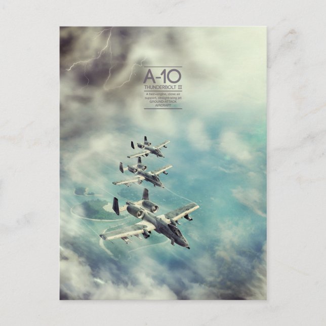 Carte postale Fairchild Republic A-10 Thunderbolt  (Devant)