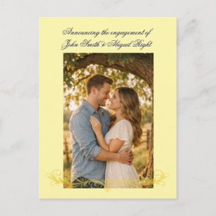 Carte Postale Faire Annonce de Mariage Élégante