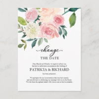 Faire changer la date Blush Floral Report de maria