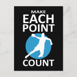 Carte Postale Faire chaque nombre de points - Handball