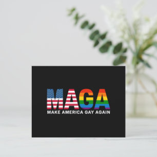 Carte Postale Faire de l'Amérique un endroit gay à nouveau Fiert