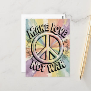 Carte Postale Faire de l'amour pas la guerre