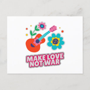 Carte Postale Faire l'amour pas la guerre