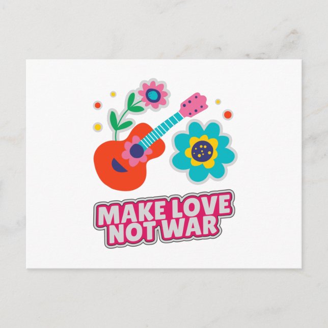 Carte Postale Faire l'amour pas la guerre (Devant)