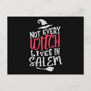 Carte Postale Faire-part 16.Halloween Funny Not every witch lives in salem.