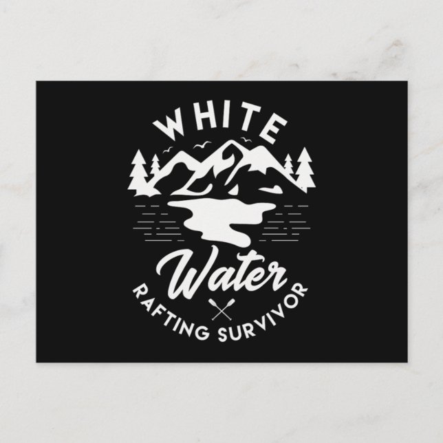 Carte Postale Faire-part 27.Survivant du Rafting d'eau blanche (Devant)