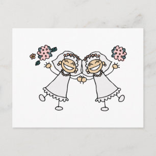 Carte Postale Faire-part 2 épouses