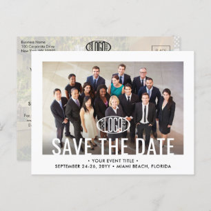 Carte Postale Faire-part 2 Photo Business Conference Event Enregistrer la d