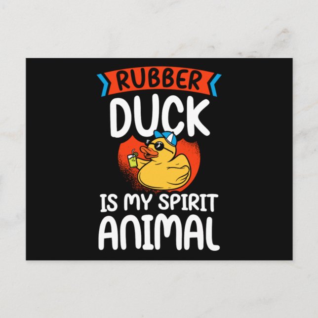 Carte Postale Faire-part 40.Canard en caoutchouc pour amateurs de canards (Devant)