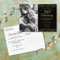 50e anniversaire Gold Hearts Photo Enregistrer la 
