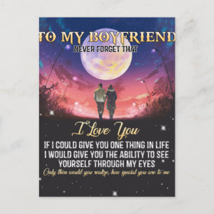 Carte Postale Faire-part À Mon Petit Ami Je T'Aime