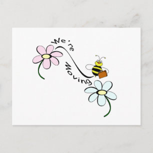 Carte Postale Faire-part Abeille mobile