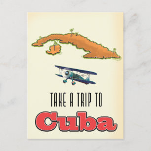Carte Postale Faire-part Affiche Cuba Vacances